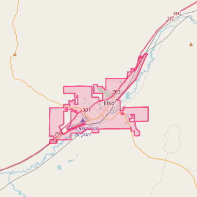 Map of Elko