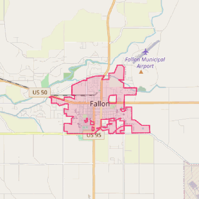 Map of Fallon