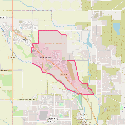 Map of Gardnerville