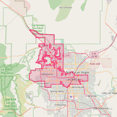 Map of Las Vegas