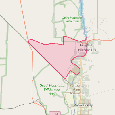 Map of Laughlin