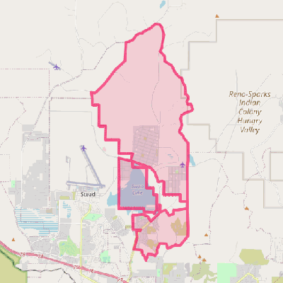 Map of Lemmon Valley