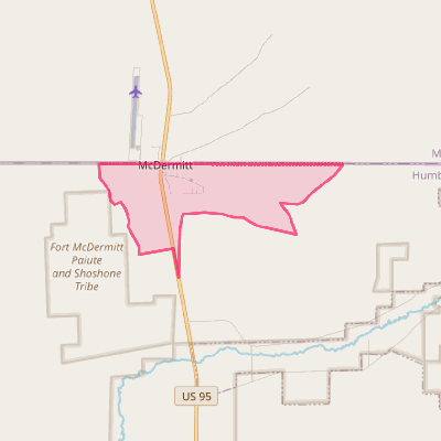 Map of McDermitt