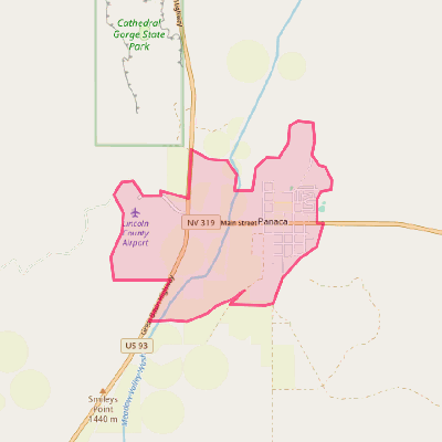 Map of Panaca