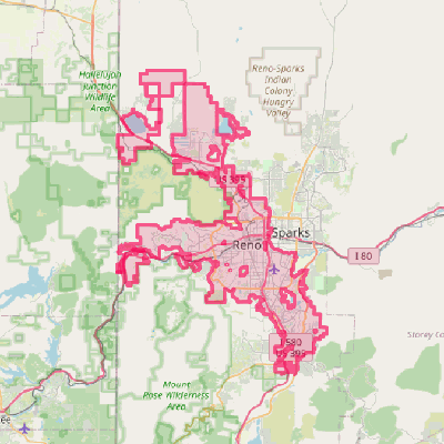 Map of Reno