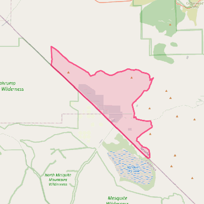 Map of Sandy Valley