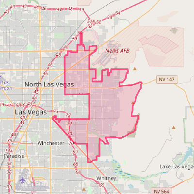 Map of Sunrise Manor