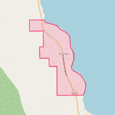 Map of Walker Lake