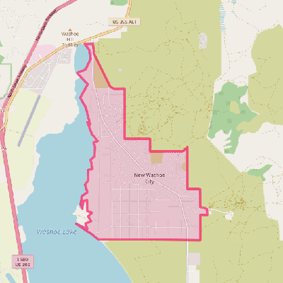 Map of Washoe Valley