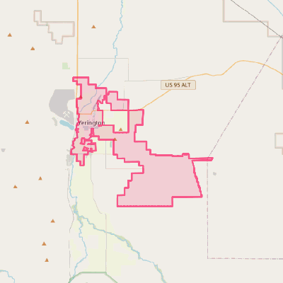 Map of Yerington