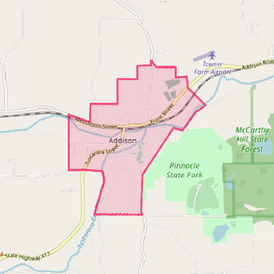 Map of Addison