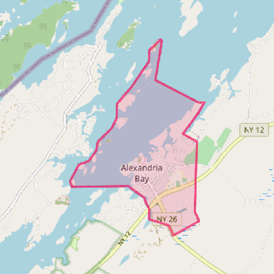 Map of Alexandria Bay