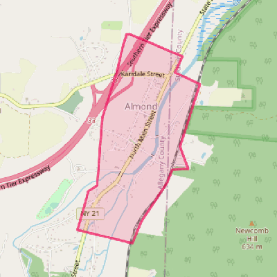 Map of Almond