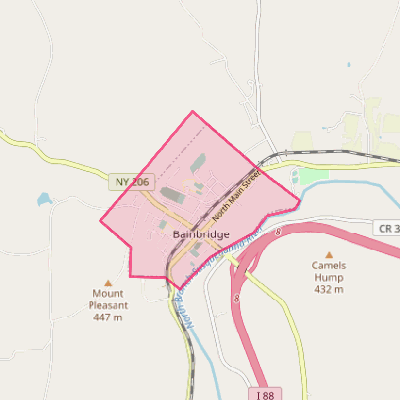 Map of Bainbridge
