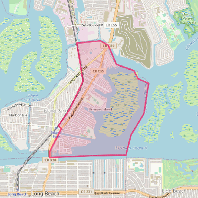 Map of Barnum Island