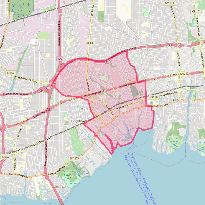 Map of Bay Shore