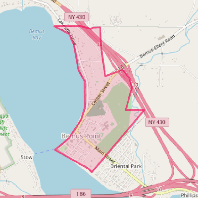 Map of Bemus Point