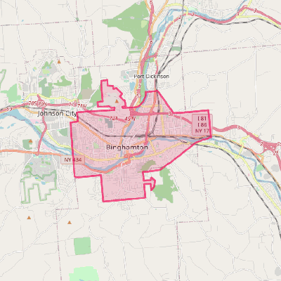 Map of Binghamton