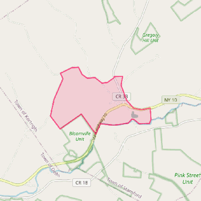 Map of Bloomville