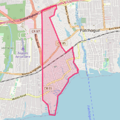 Map of Blue Point