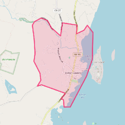Map of Bolton Landing