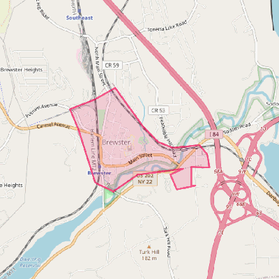 Map of Brewster