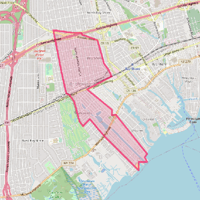 Map of Brightwaters