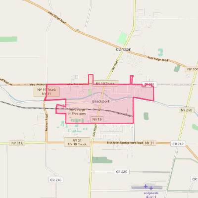 Map of Brockport