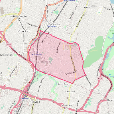 Map of Bronxville