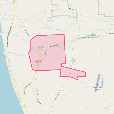 Map of Burdett