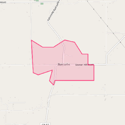 Map of Byersville
