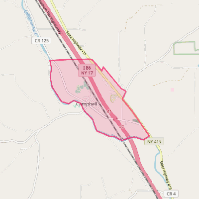 Map of Campbell