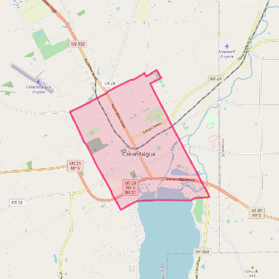 Map of Canandaigua