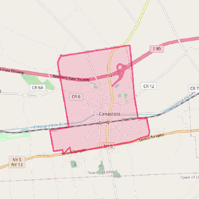 Map of Canastota