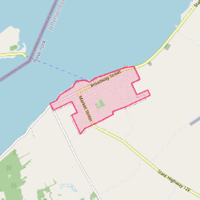 Map of Cape Vincent