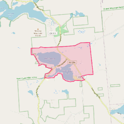 Map of Caroga Lake