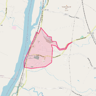 Map of Castleton-on-Hudson