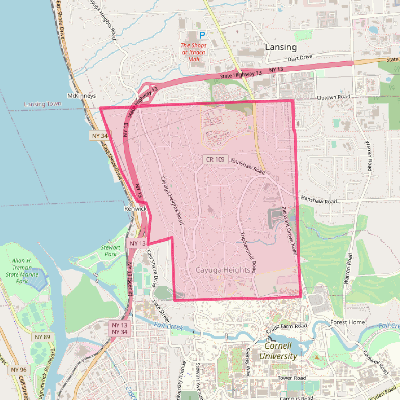 Map of Cayuga Heights