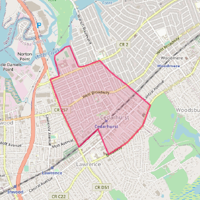 Map of Cedarhurst
