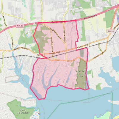 Map of Center Moriches