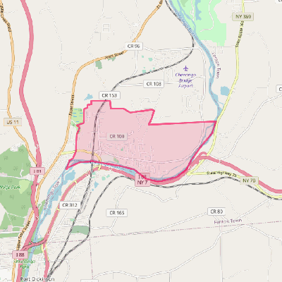 Map of Chenango Bridge