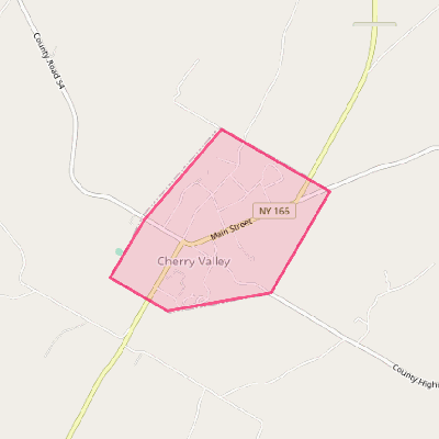 Map of Cherry Valley