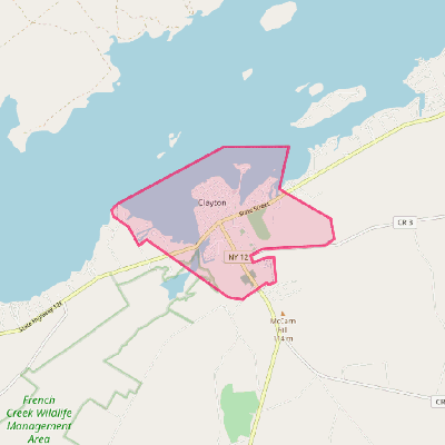 Map of Clayton