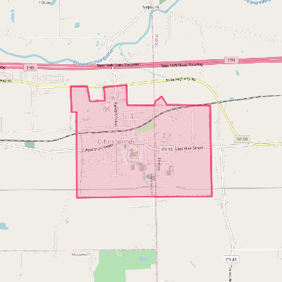 Map of Clifton Springs