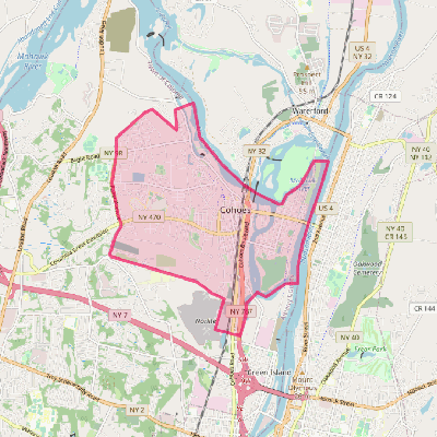 Map of Cohoes