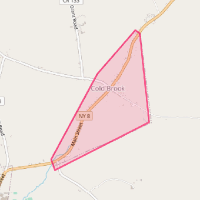 Map of Cold Brook