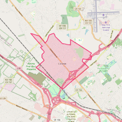 Map of Colonie