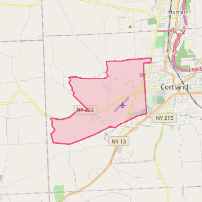 Map of Cortland West