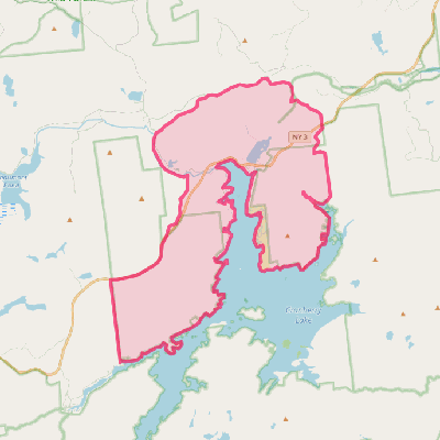Map of Cranberry Lake