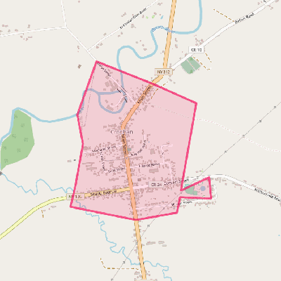 Map of Croghan